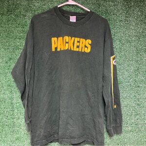 vintage Y2K Green Bay Packers Green Longsleeve Shirt L AAA tag